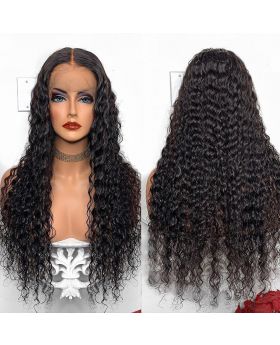 Transparent lace 13*6 lace front wig 180% deep curl