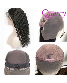 Transparent lace 13*4 lace front wig deep wave 180% density